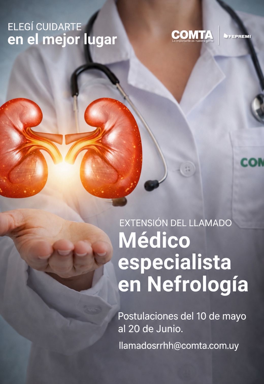 Llamado Médico Nefrólogo para COMTA