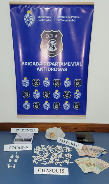 En Tacuarembó Operación “Eclipse” permitió desarticular una boca de venta de estupefacientes