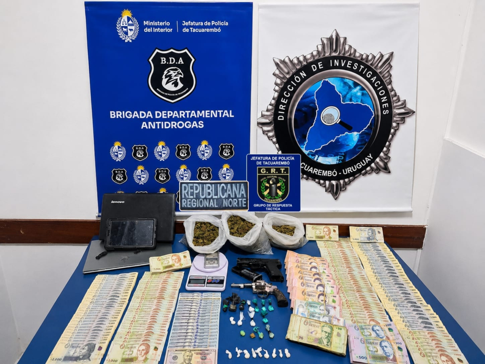 Operación Hefesto: casi $730.000 incautados y cuatro condenas por delitos de lavado de activos en Tacuarembó