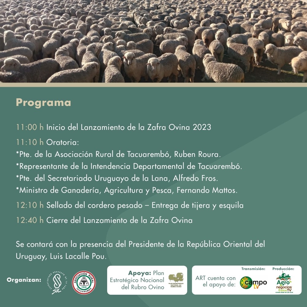 Lanzamiento de la Zafra Ovina Programa