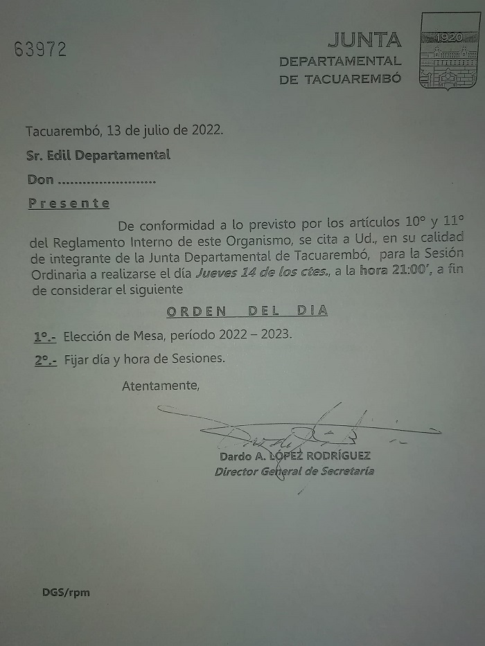 Junta Departamental de Tacuarembó 2